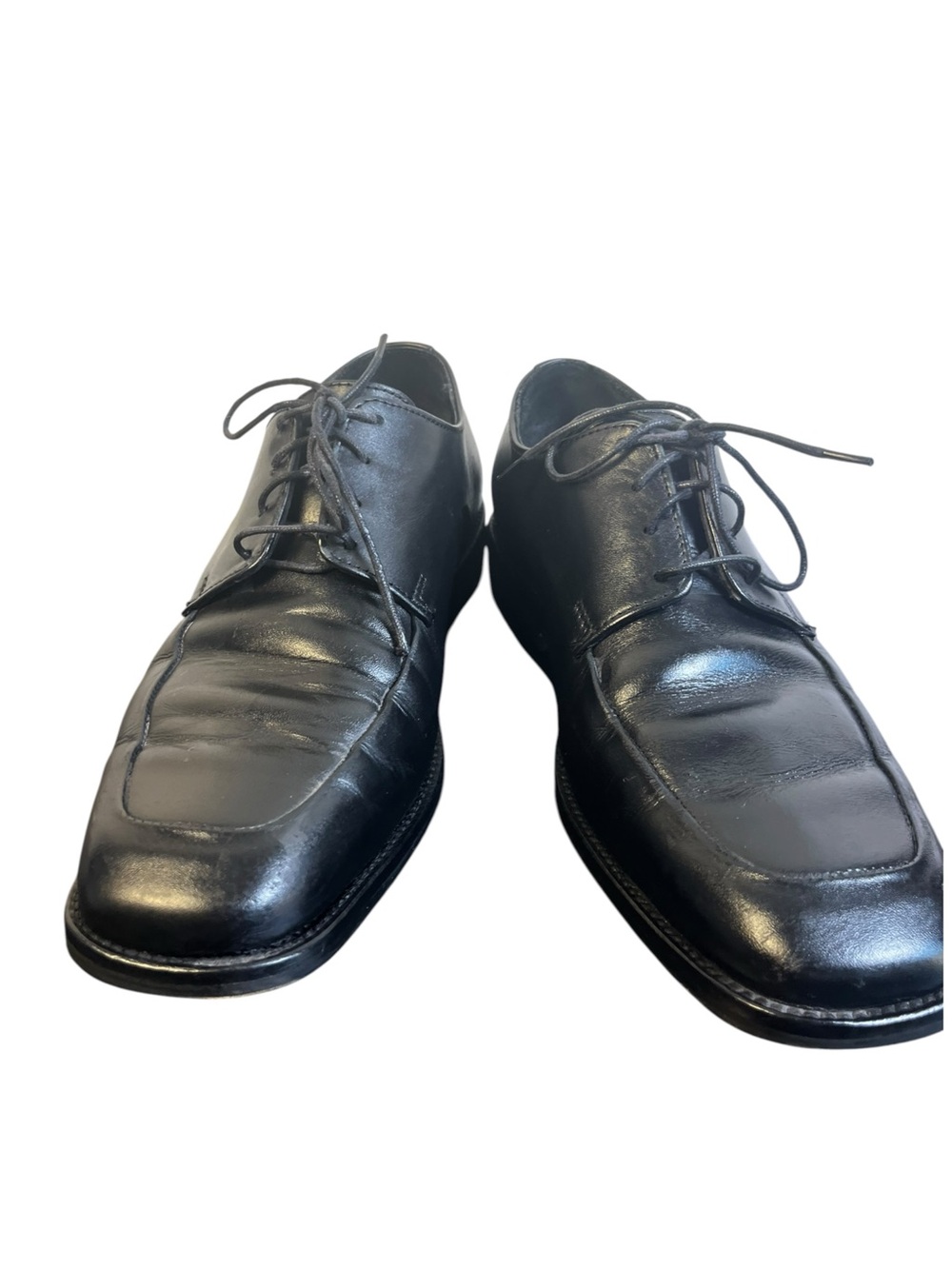 Banana Republic Al zone confort Men's Classic Black Leather Dress Shoes size 8 - Picture 3 of 8